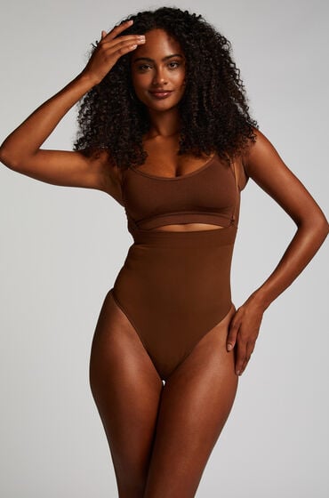 Hunkemöller Stringi bezszwowe z wysokim stanem Czerwony
