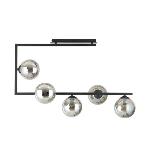 Soma lampa sufitowa 5xE14 czarna/grafitowa 1290/5