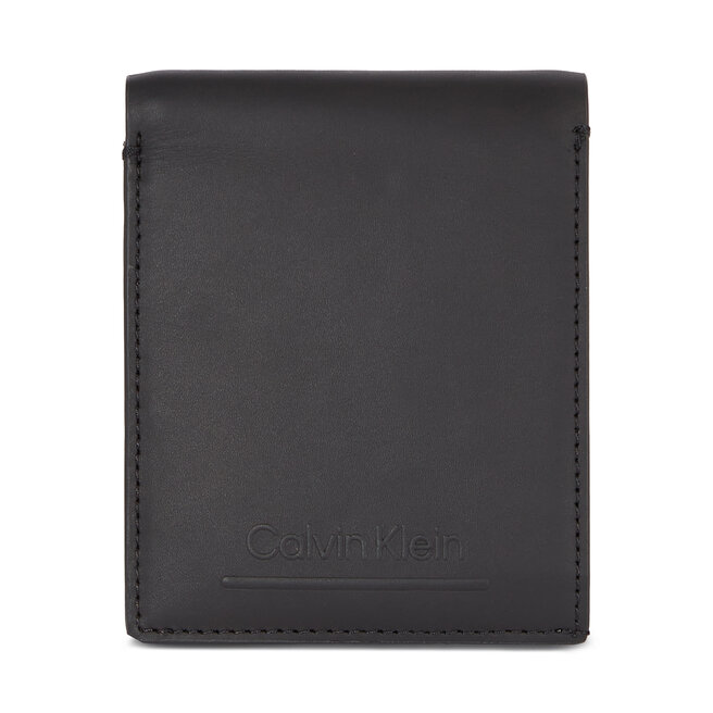 Portfel męski Calvin Klein Ck Must Bifold 5Cc W/Coin K50K510877 Ck Black Check BAX