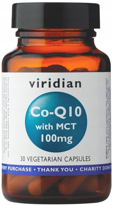 Viridian Koenzym Q10 100mg z MCT (30 kaps) 5060003593652