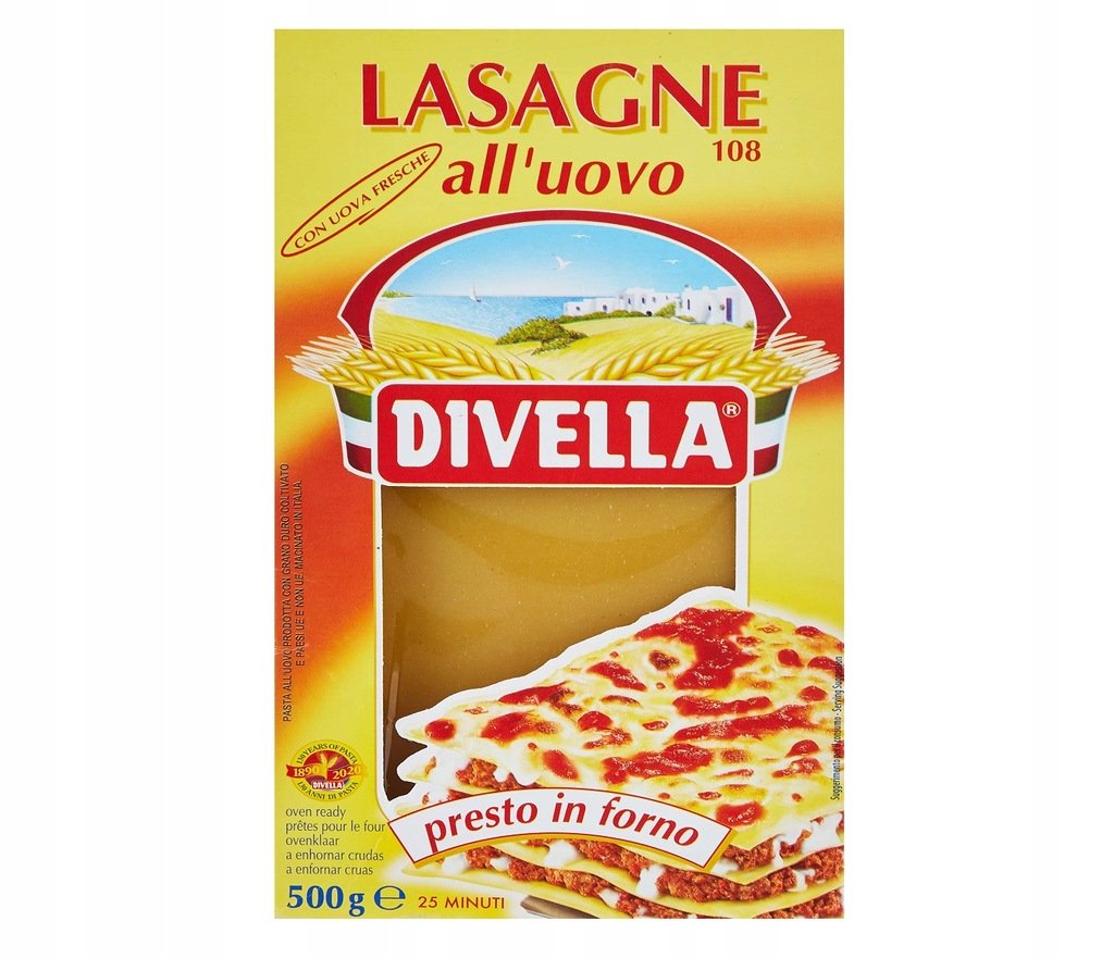 Divella Lasagne - Makaron jajeczny do lasagne (500g) E5BE-58482_2025556