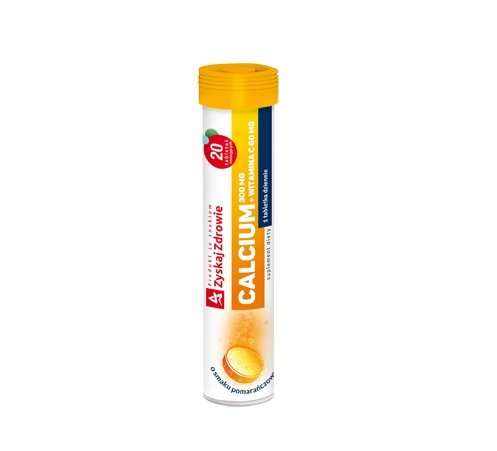 ZYSKAJ ZDROWIE SP. Z O.O. ZYSKAJ ZDROWIE SP Z O.O ZYSKAJ ZDROWIE Calcium 300mg+Witamina C60 mg 20 tabl mus 3241961