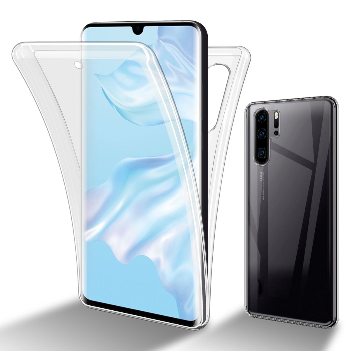 Pokrowiec Do Huawei P30 PRO Etui w PRZEZROCZYSTY 360° Full Body Obudowa Case Cover Ochronny Cadorabo