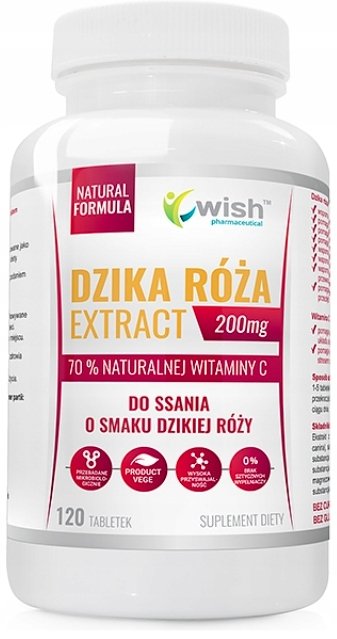 TOMASZ KACZMARCZYK WISH GROUP Wish Dzika Róża Extract 200 mg 120 tabletek