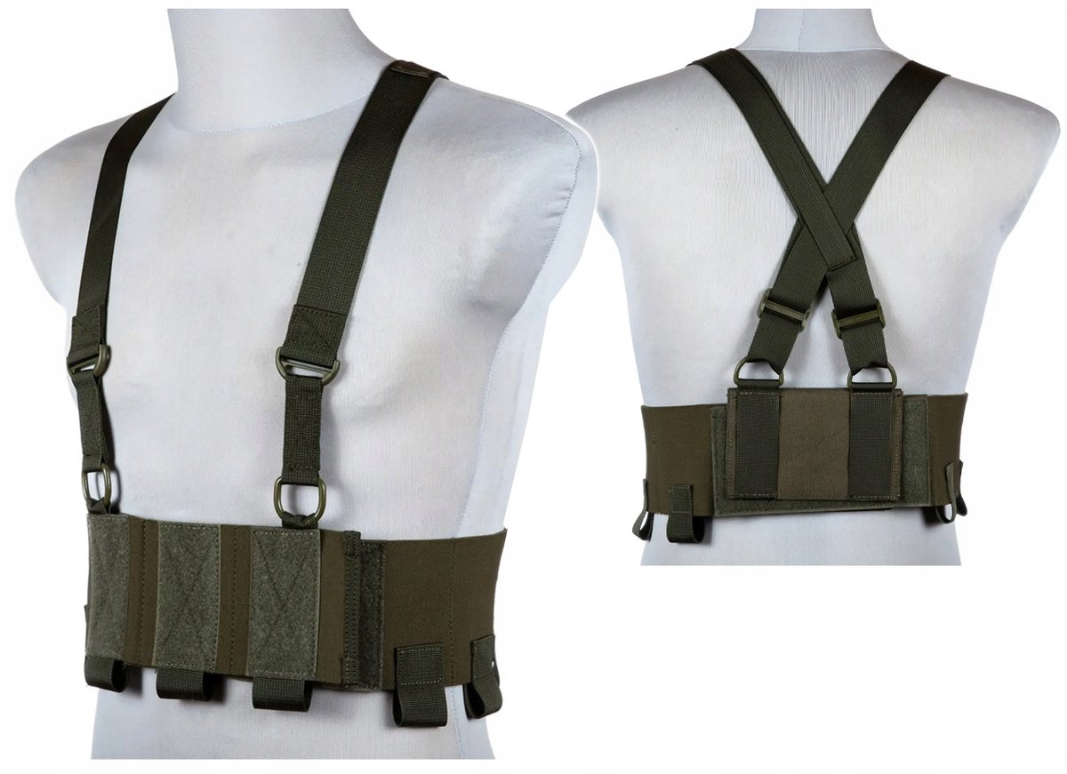 Gf Corp Kamizelka Low-Vis Typu Chest Rig Olive