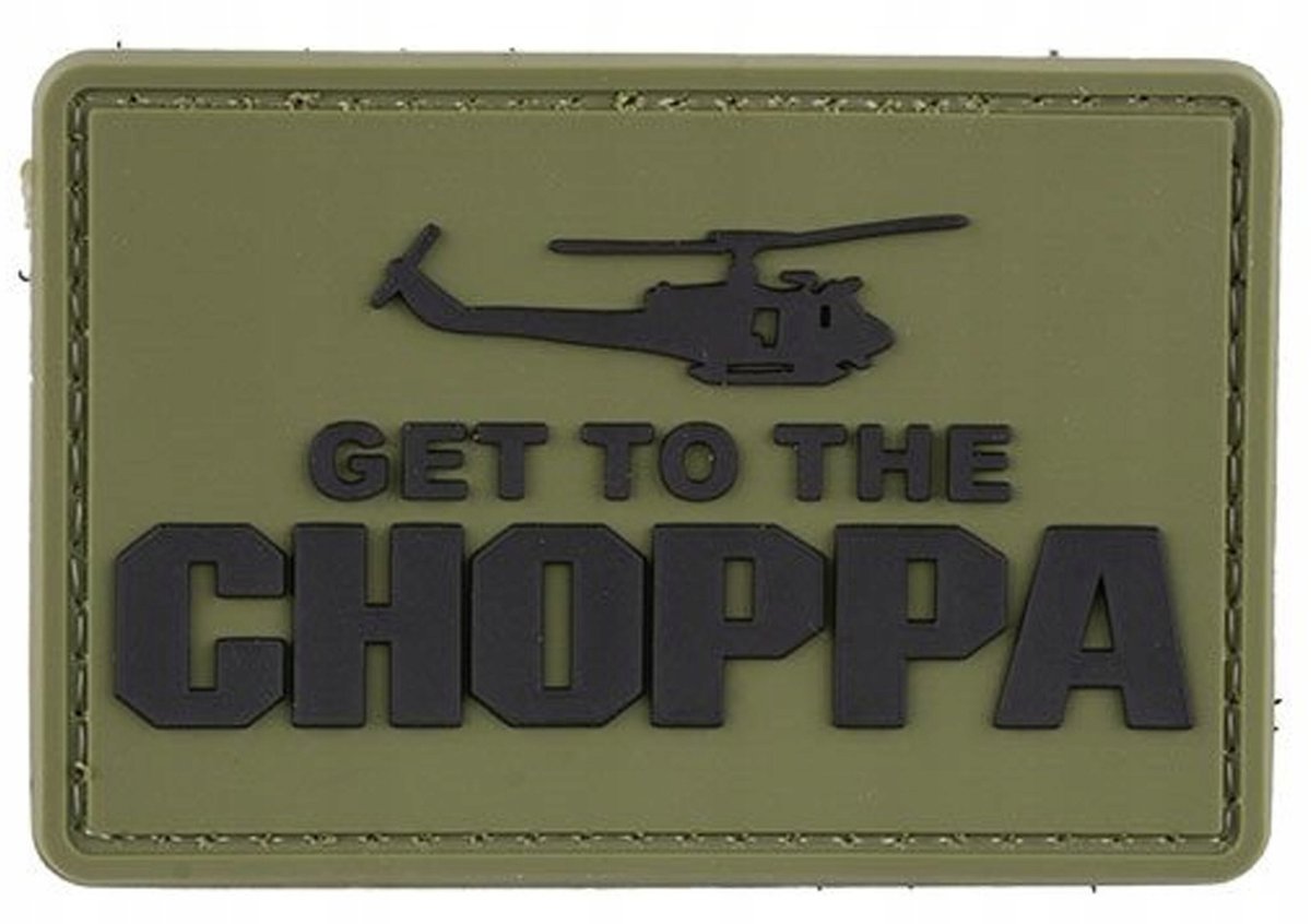 Naszywka 3D - Get to the Choppa Olive (GFT-30-018033) G GFT-30-018033