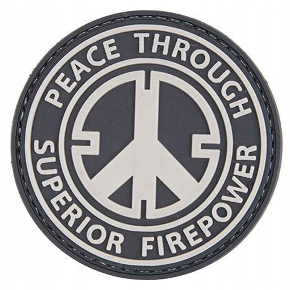 Naszywka 3D - Peace Through Superior Firepower (GFT-30-004688) G GFT-30-004688