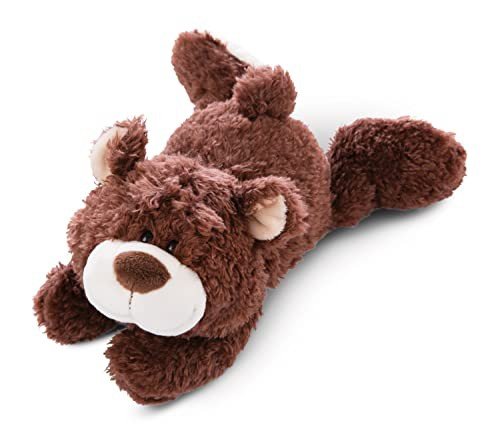 Nici Leżąca pluszowa przytulanka miś koloru kakaowego 20 cm 47608