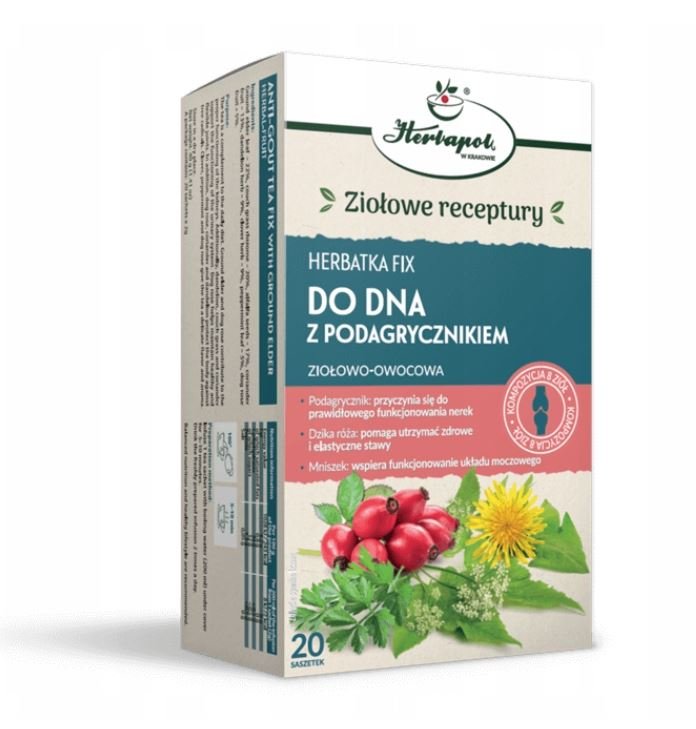 Herbatka do dna z podagrycznikiem fix 20*2g HERBAPOL KRAKÓW