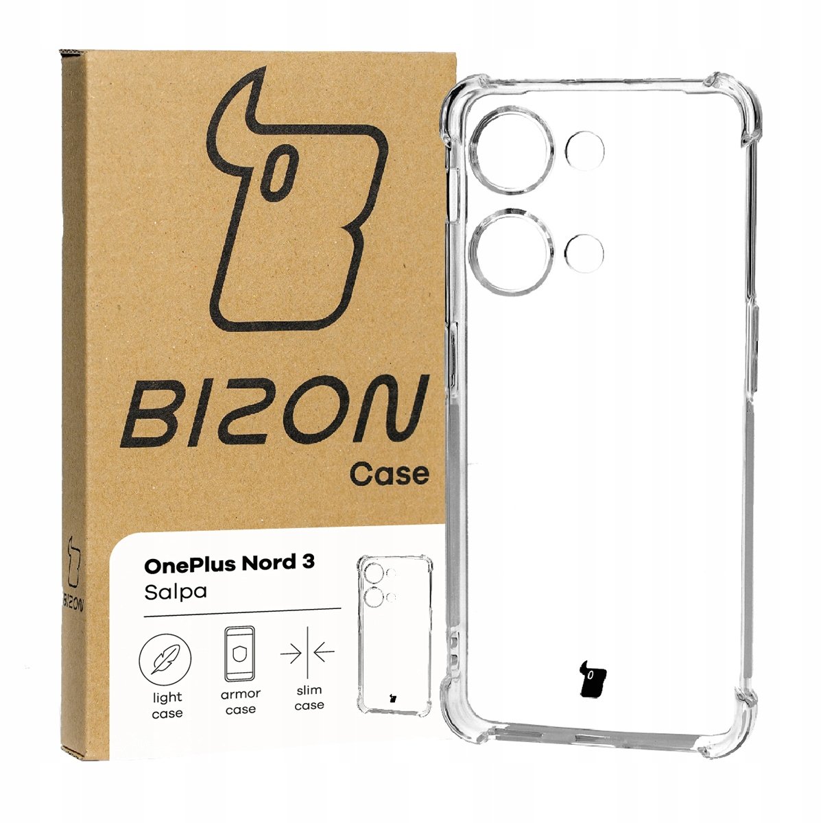 Etui przezroczyste Bizon do OnePlus Nord 3, case