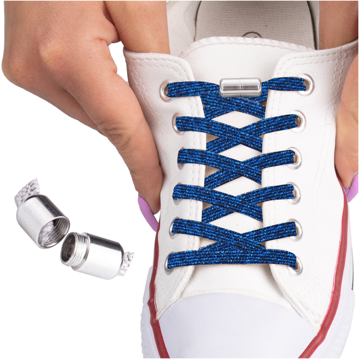 SULPO Elastyczne sznurowadła bez wiązania gwiezdna noc