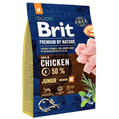 Brit Premium By Nature Junior Medium M 3 kg