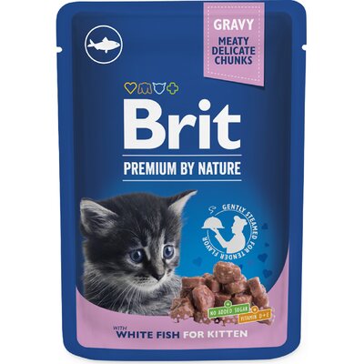 Brit Premium Mokra Karma Dla Kociąt Z Rybą 100 g