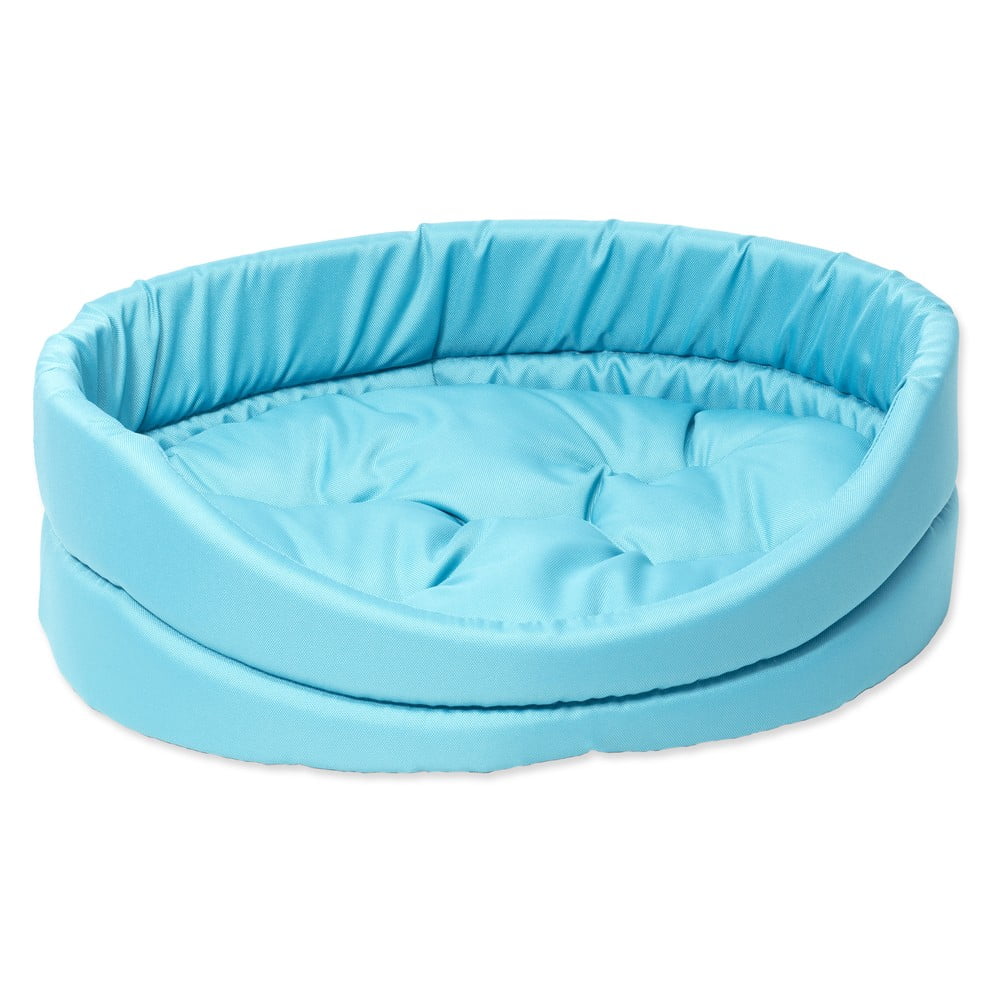 Turkusowe pluszowe legowisko dla psa 40x48 cm Dog Fantasy DeLuxe – Plaček Pet Products