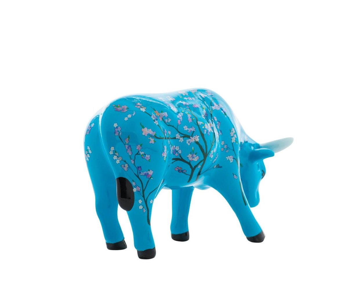 CowParade, figurka-krówka FOR VINCENT, średnia/ceramika