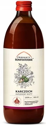 Bonifratrzy Sok z Karczocha Produkty Bonifraterskie 500 ml BONISOKKAR