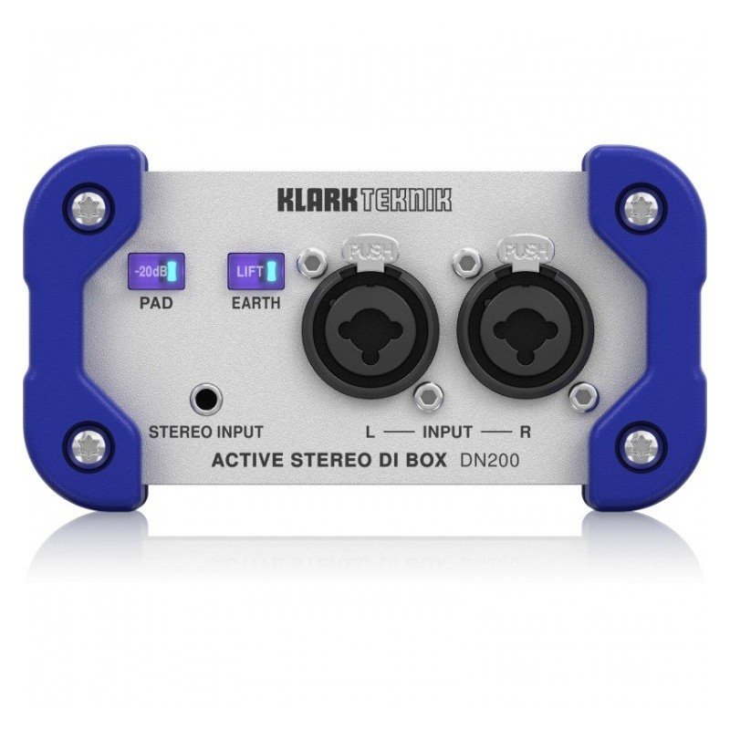 ‌Klark Teknik DN200 V2 - DI-Box aktywny 2-kanałowy ♦ 30 DNI NA ZWROT ♦ GWARANCJA DOOR-TO-DOOR ♦ SZYBKA WYSYŁKA