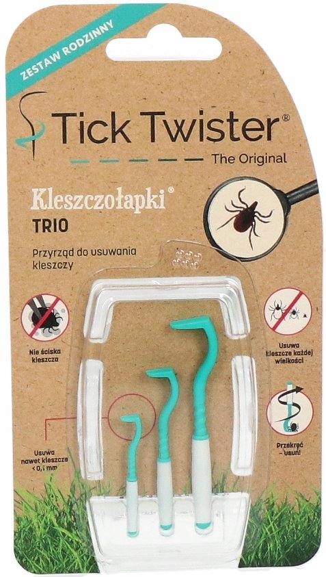 TICK TWISTER TRIO Kleszczołapki usuwanie kleszczy