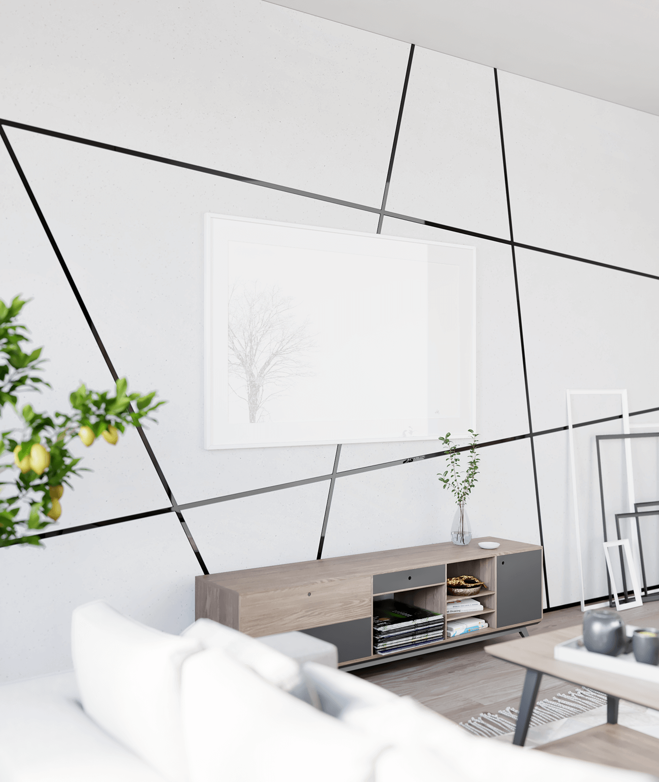 270x2,8x0,06 cm SM - (czarny połysk) - stalowa listwa dekoracyjna płaska [GTU_08]