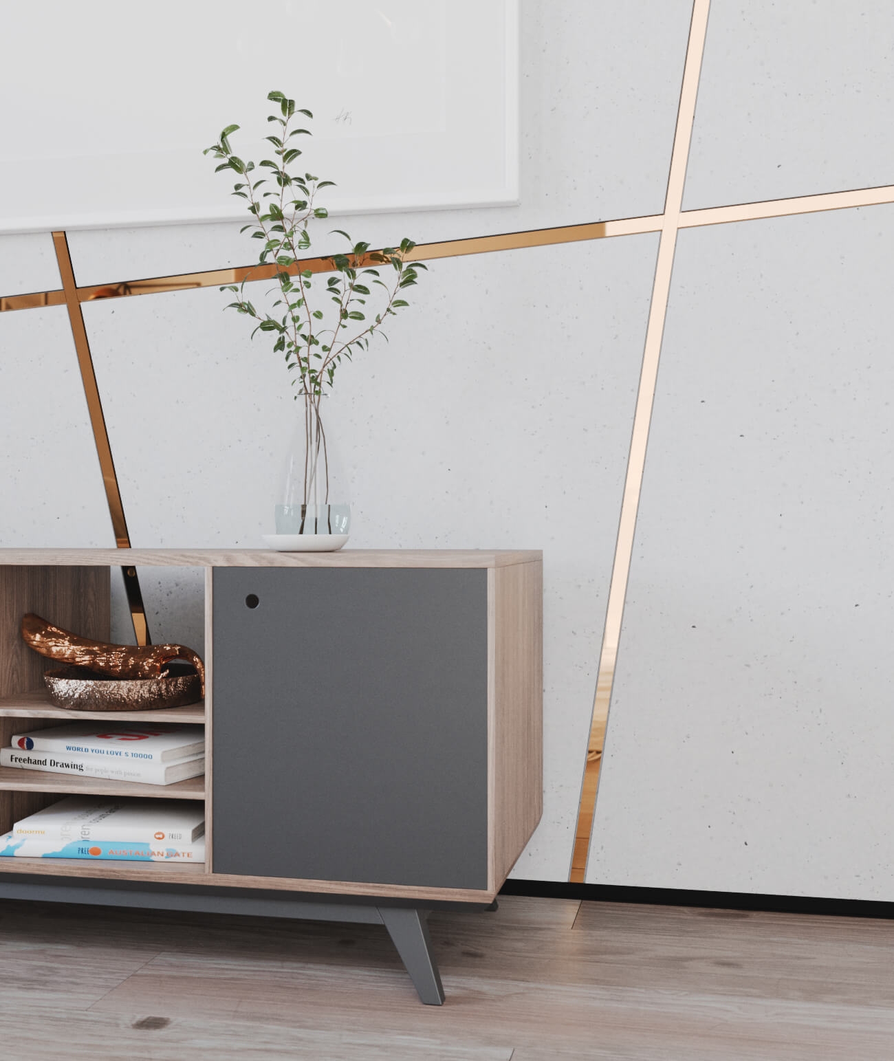 270x2,8x0,06 cm SM - (miedziany połysk) - stalowa listwa dekoracyjna płaska [GTU_08]