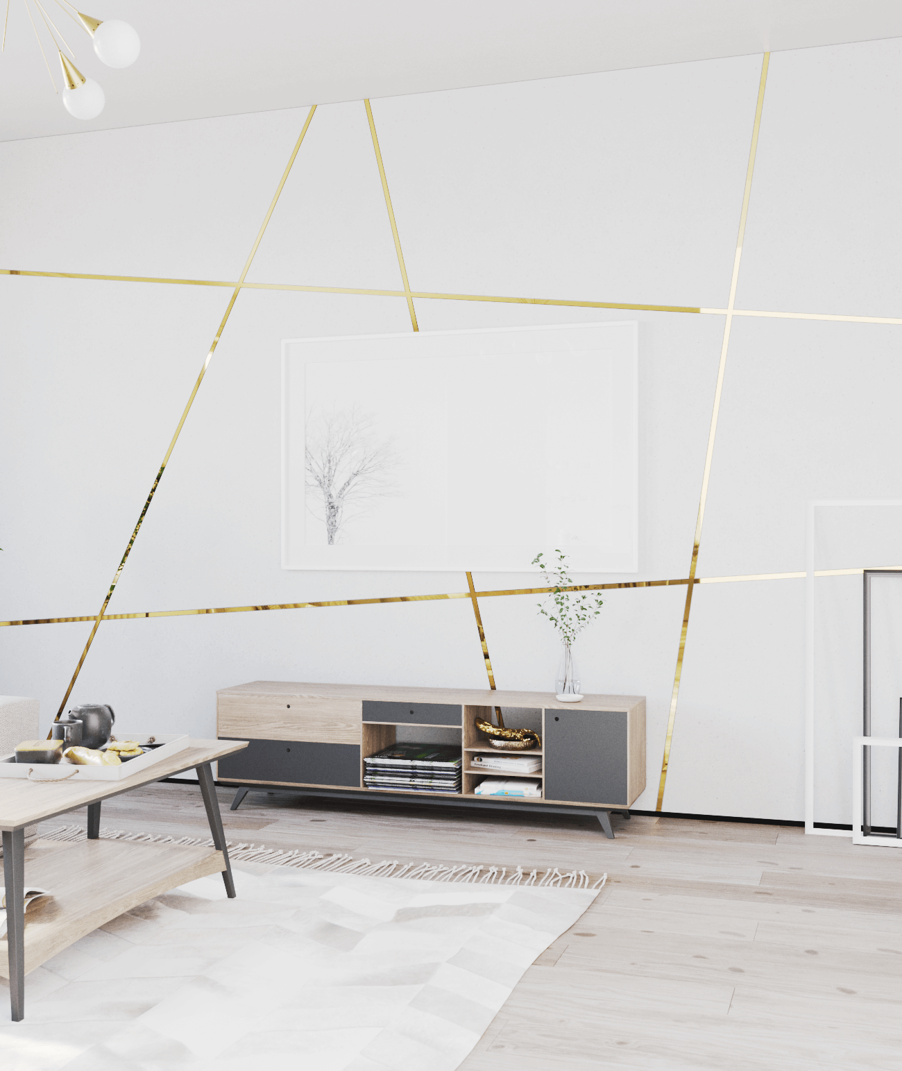 270x3,8x0,06 cm SM - (złoty połysk) - stalowa listwa dekoracyjna płaska [GTU_08]