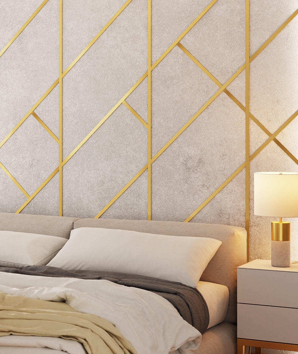 270x3,8x0,06 cm SM - (złoty matowy) - stalowa listwa dekoracyjna płaska [GTU_08]