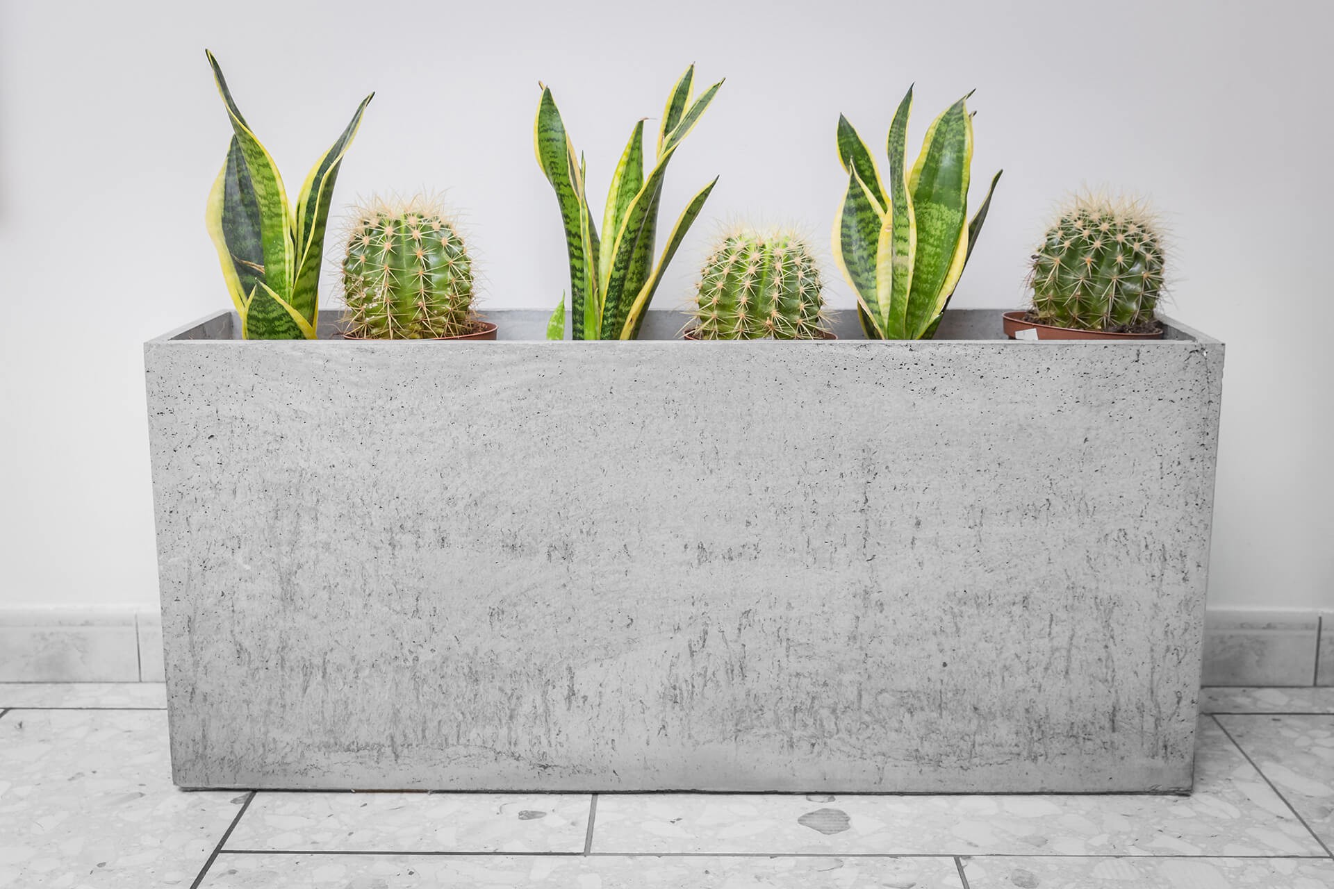 90x22x40 cm CT - Donica betonowa (szara)