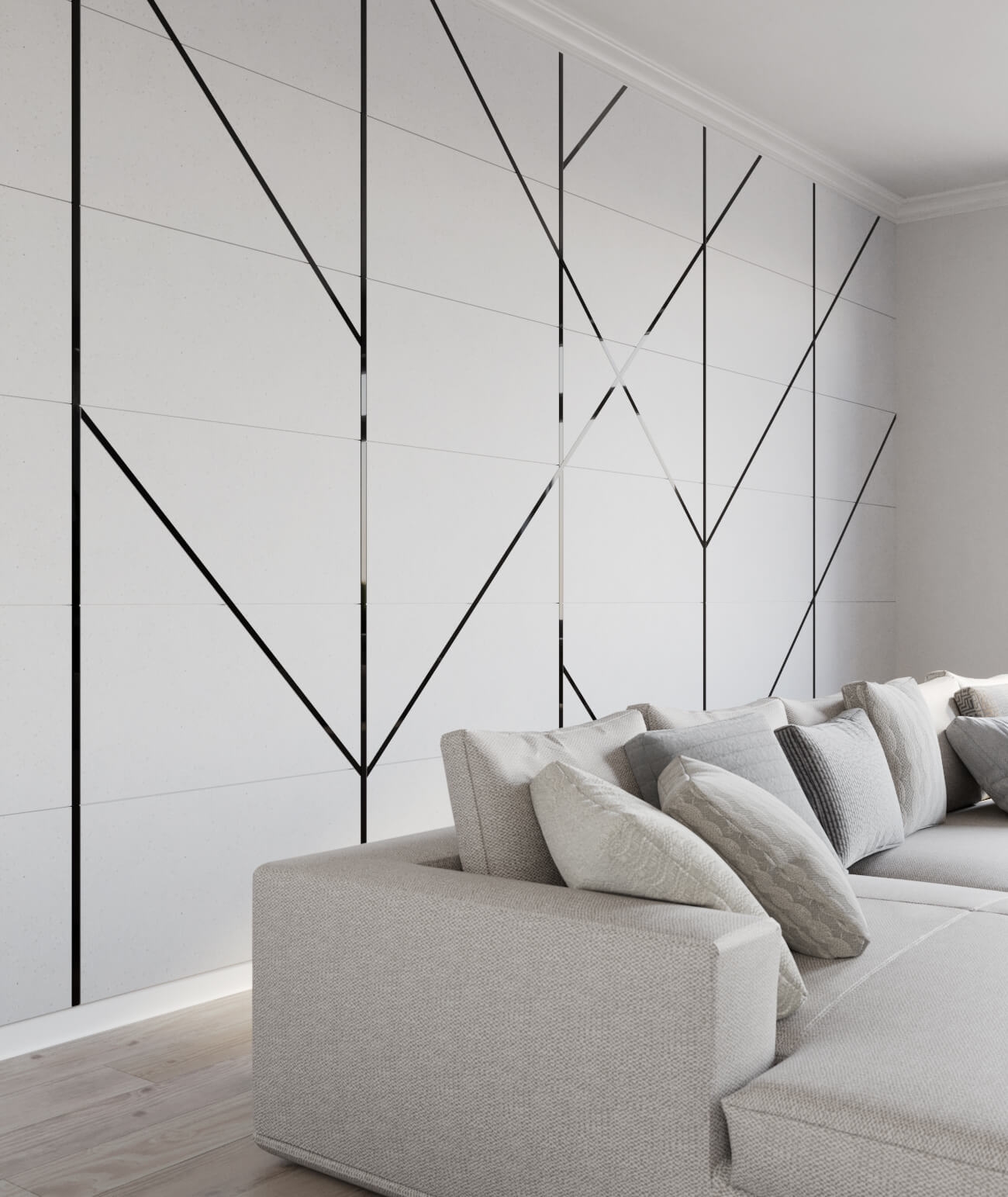 270x3,8x0,06 cm SM - (czarny połysk) - stalowa listwa dekoracyjna płaska [GTU_08]