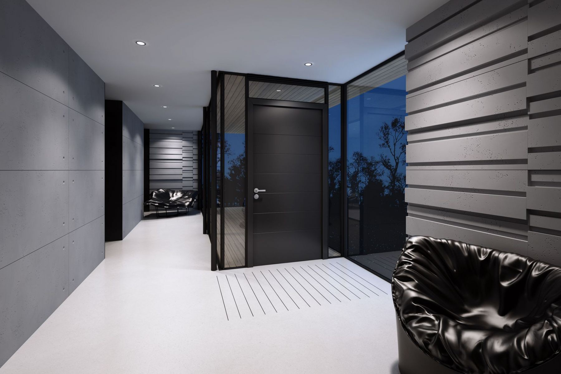 120x60 cm VT - PB13 (B15 czarny) KOD - panel dekor 3D beton architektoniczny