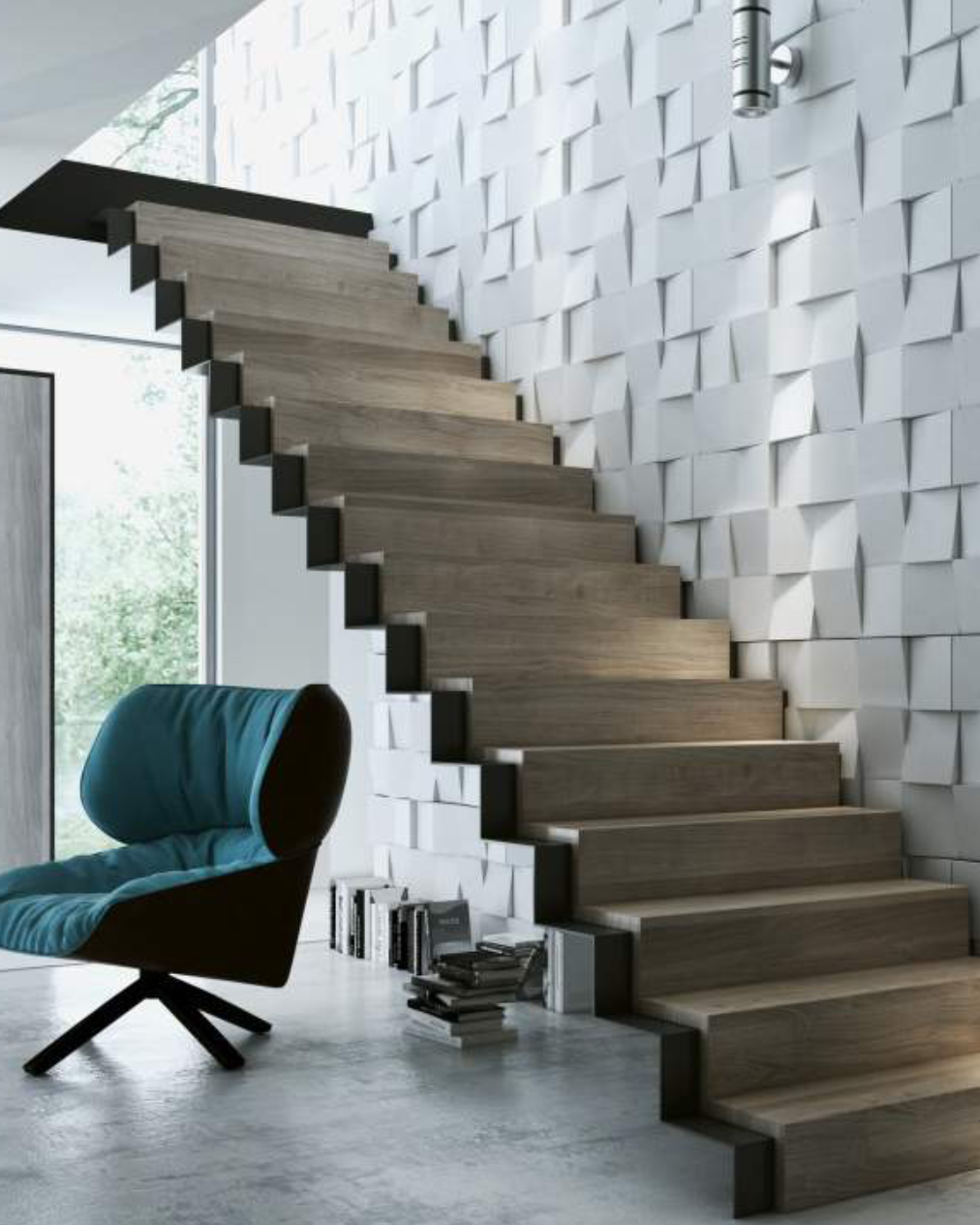 60x60 cm VT - PB16 (B0 biały złamany) COCO 2 - panel dekor 3D beton architektoniczny