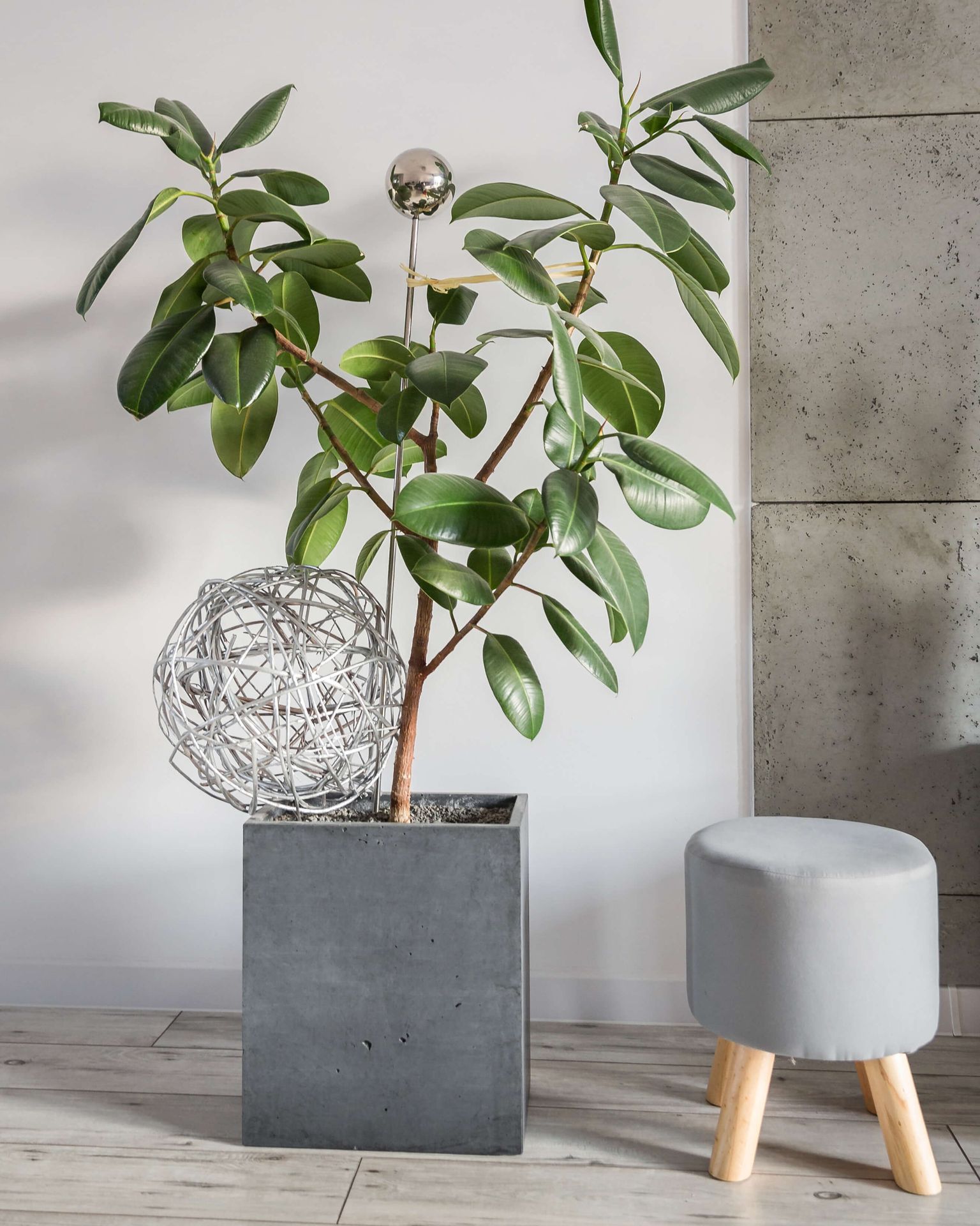 35x22x40 cm CT - Donica betonowa (biała)