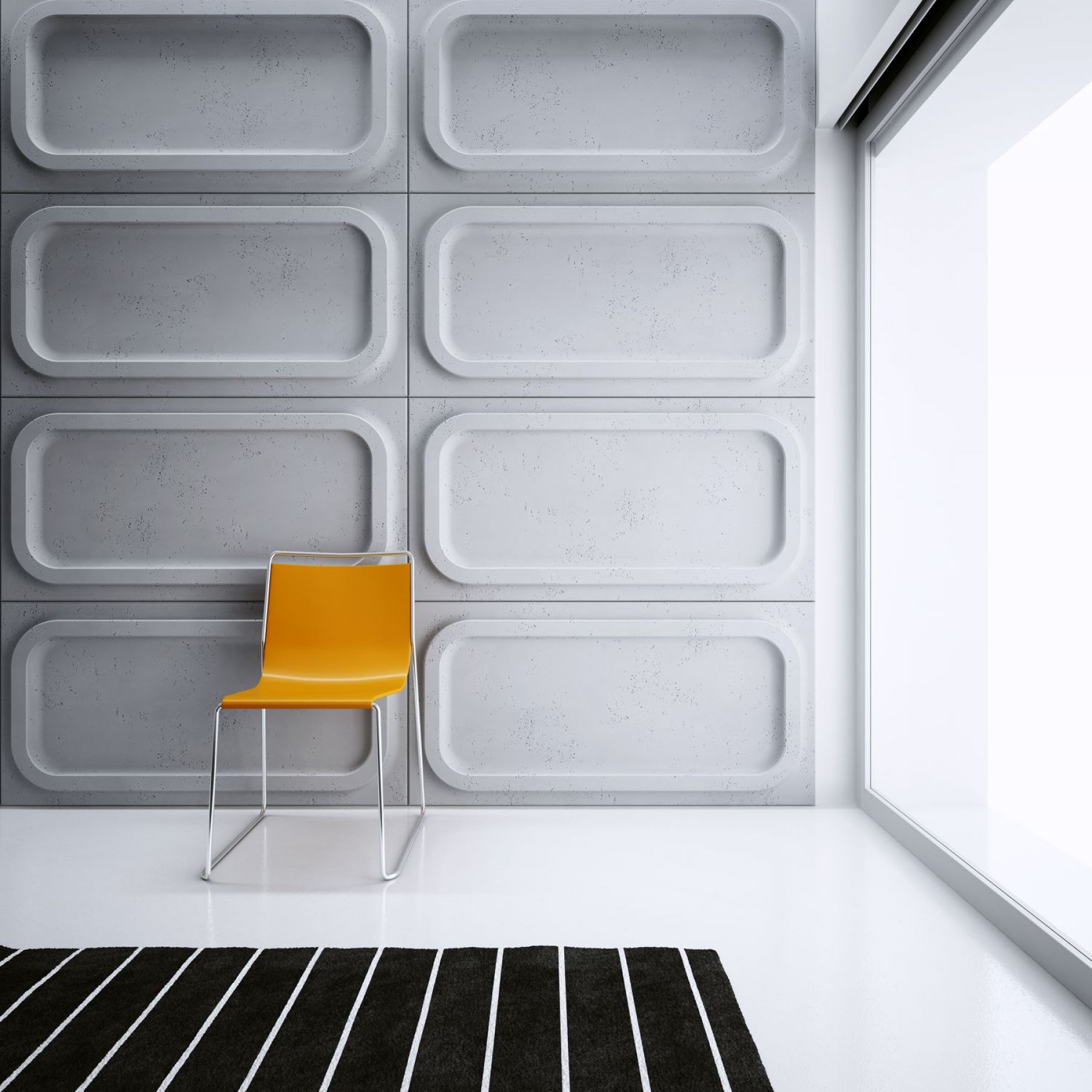 120x60 cm VT - PB19 (B8 antracyt) MODUŁ O - panel dekor 3D beton architektoniczny