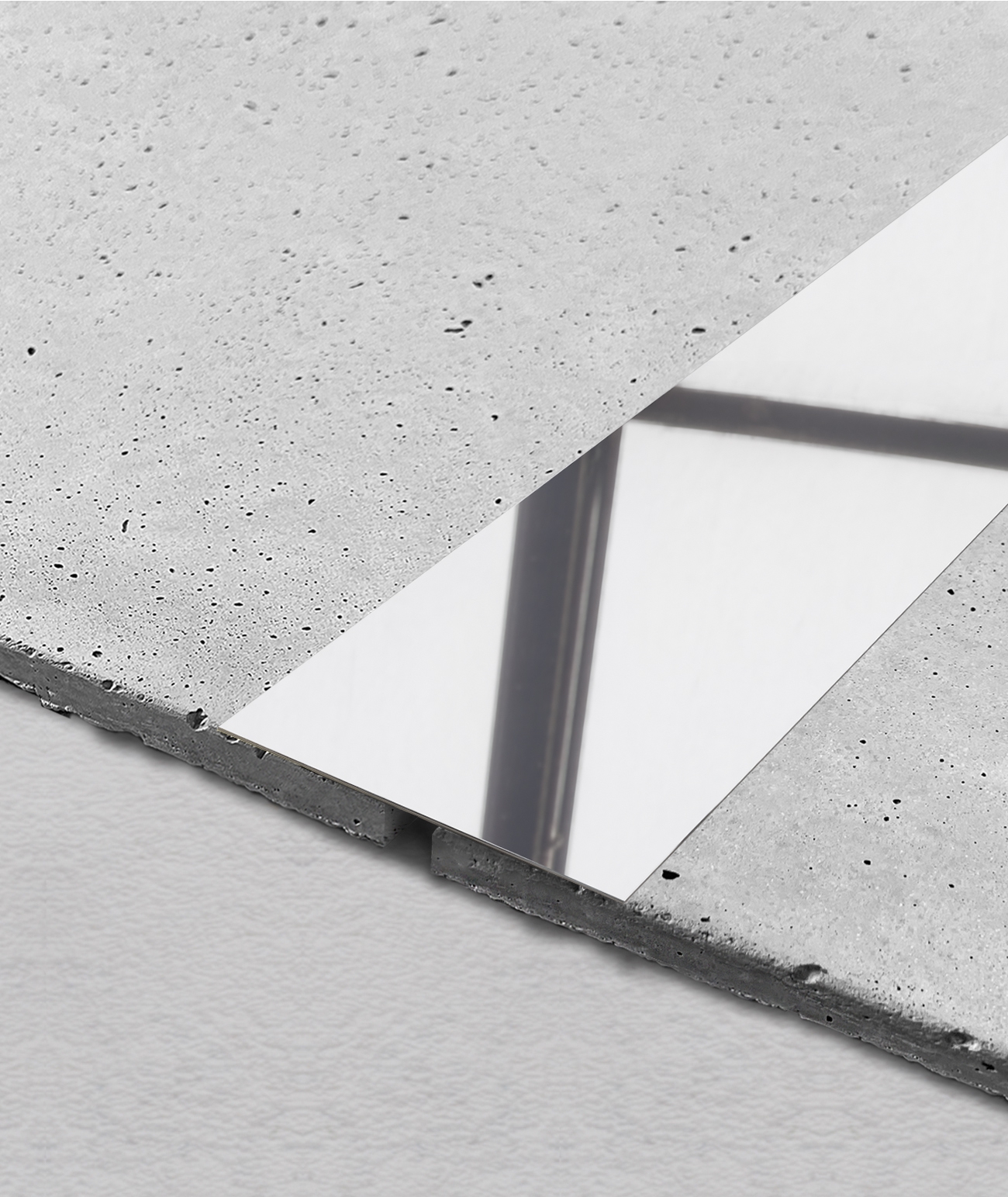 270x10x0,06 cm SM - (srebrny połysk) - stalowa listwa dekoracyjna płaska [GTU_08]