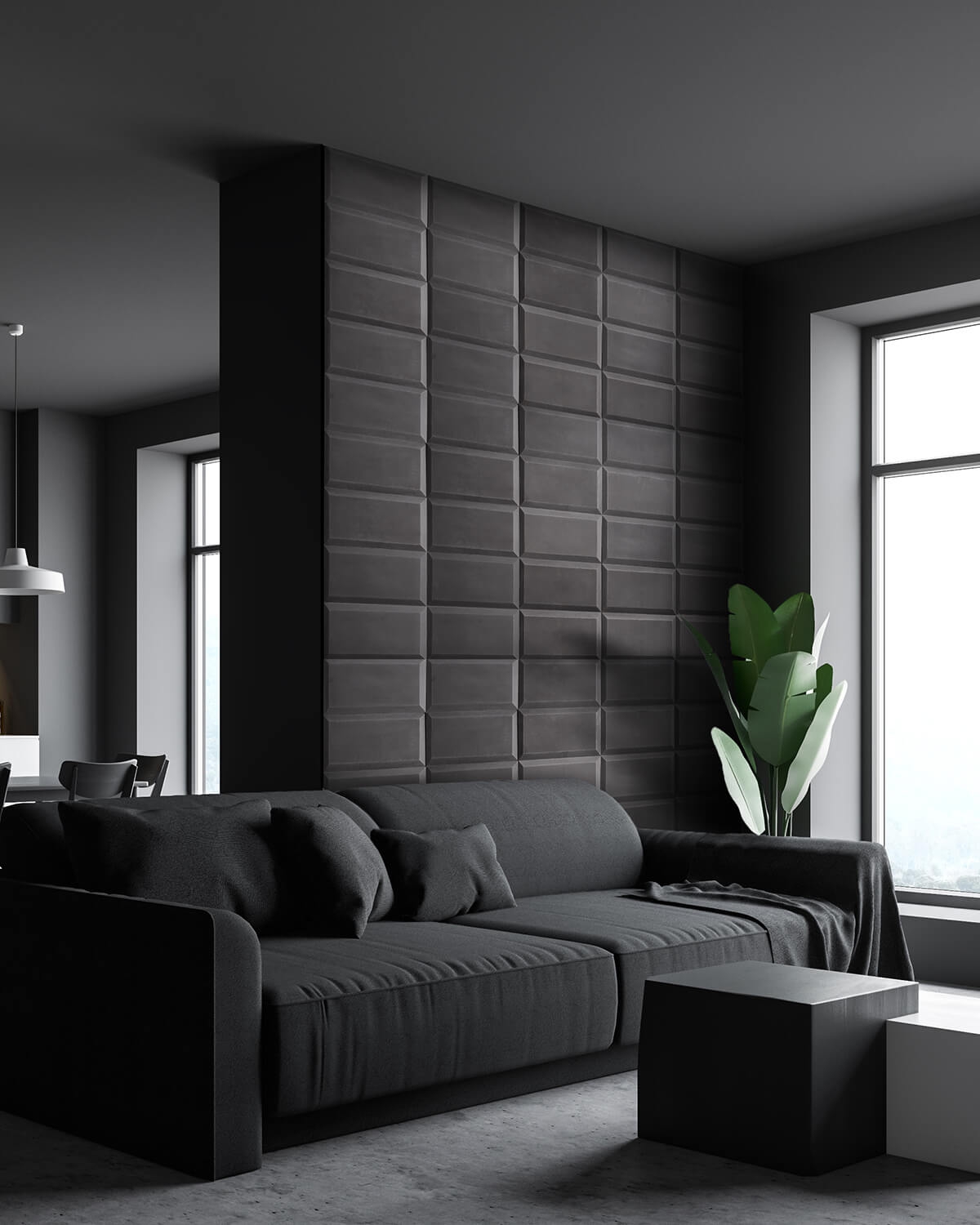 40x20 cm DS Choco (biały) - beton architektoniczny