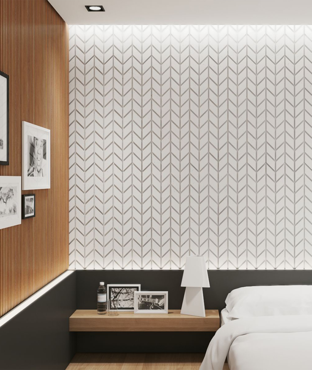 93,5x60 cm VT - PB48 (KS kość słoniowa) JODEŁKA - Panel dekor 3D beton architektoniczny