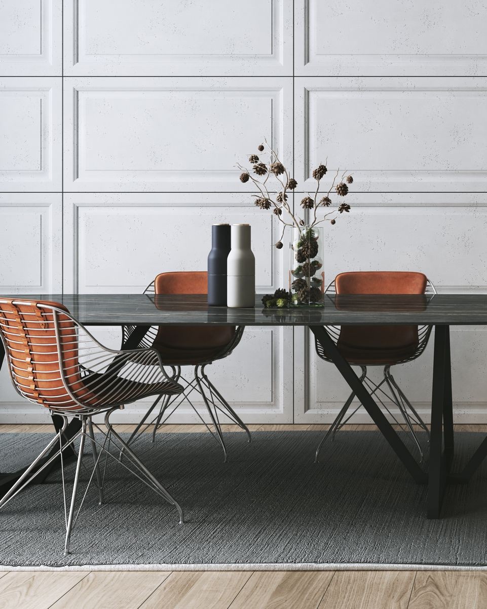 120x60 cm VT - PB33a (KS kość słoniowa) Rama - panel dekor 3D beton architektoniczny