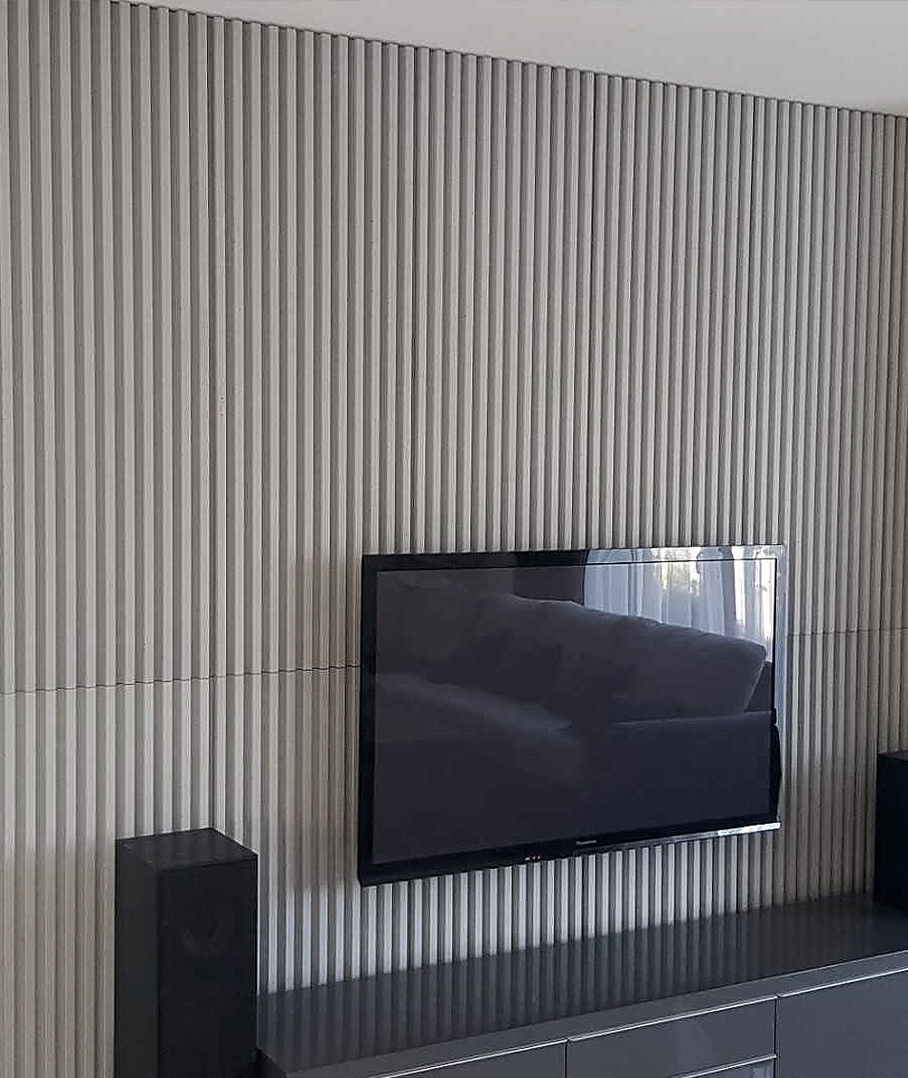 135x47,8 cm VT - PB38 (S96 ciemny szary) LAMEL - Panel dekor 3D beton architektoniczny