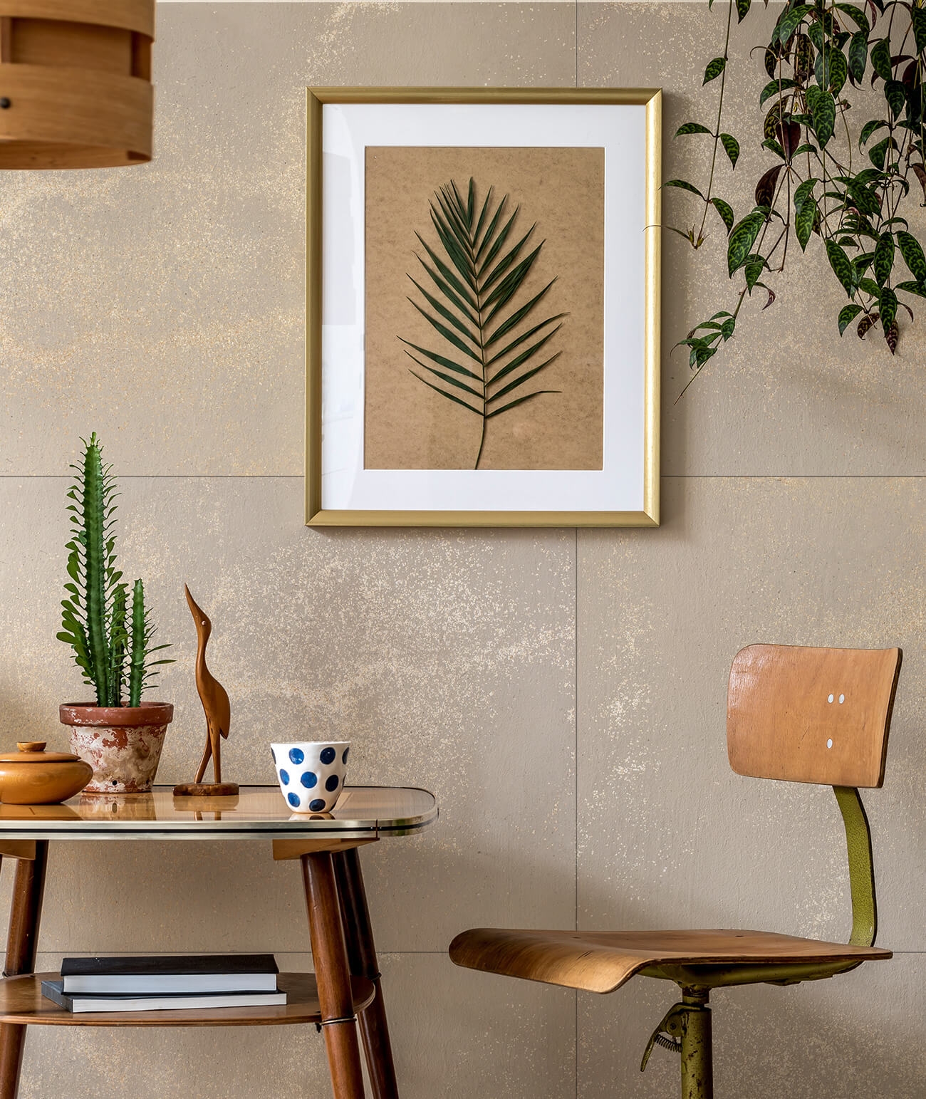 100x50 cm DS - (cappuccino, złote kruszywo) - płyta beton architektoniczny ultralekka