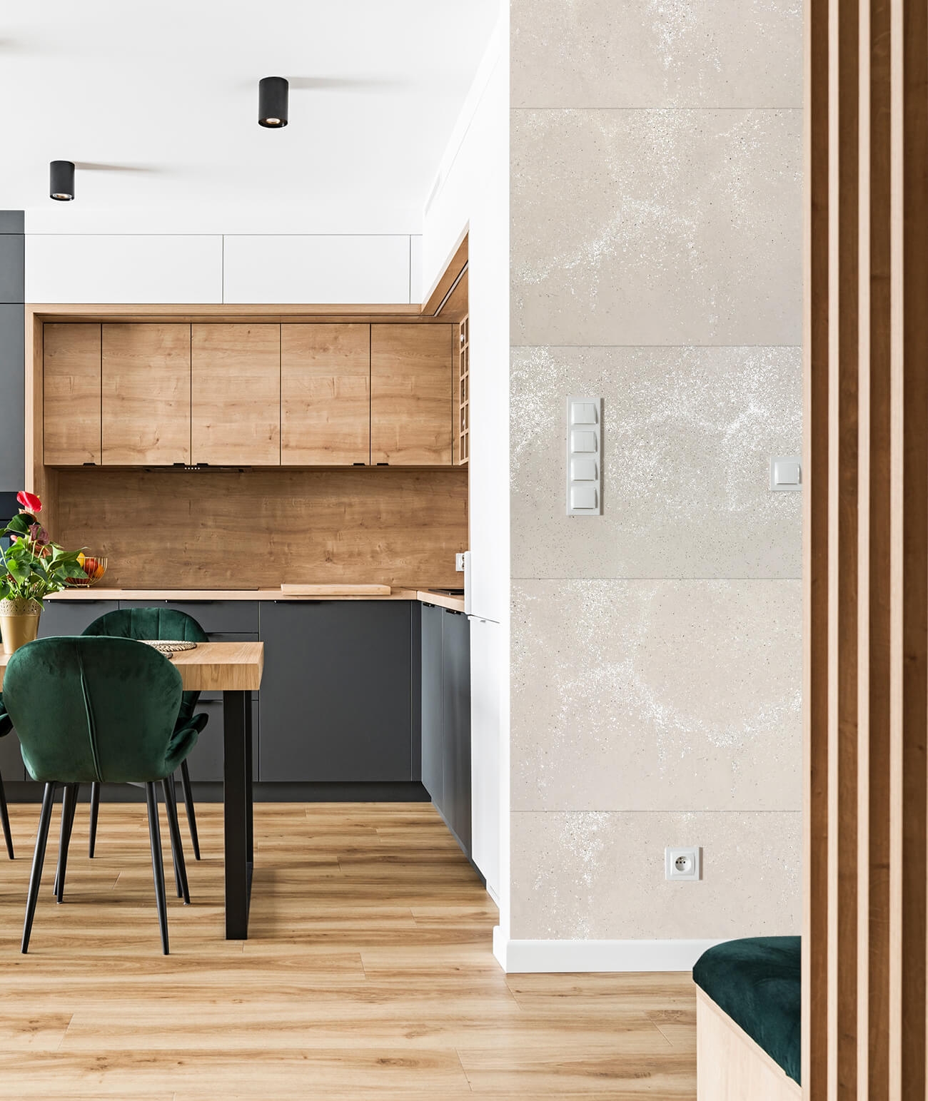 120x60 cm DS - (cappuccino, srebrne kruszywo) - płyta beton architektoniczny ultralekka