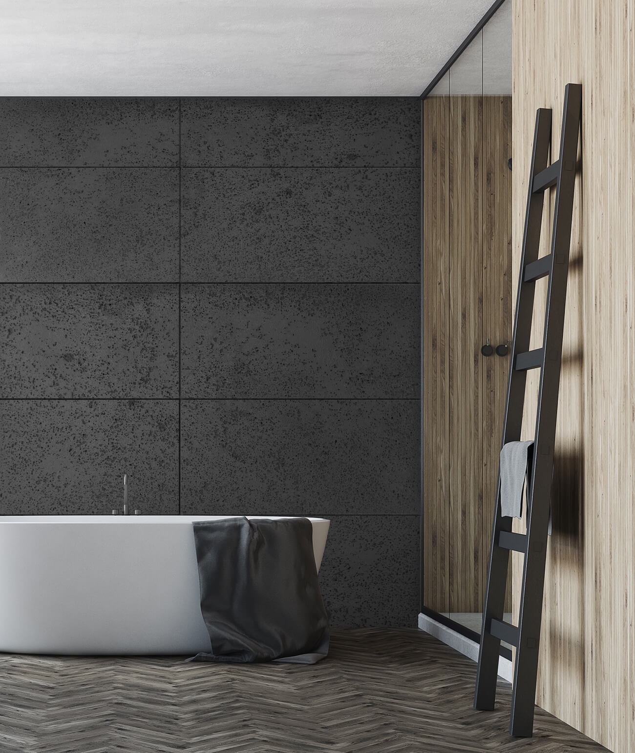 120x60 cm DS - (grafitowy) - płyta beton architektoniczny ultralekka