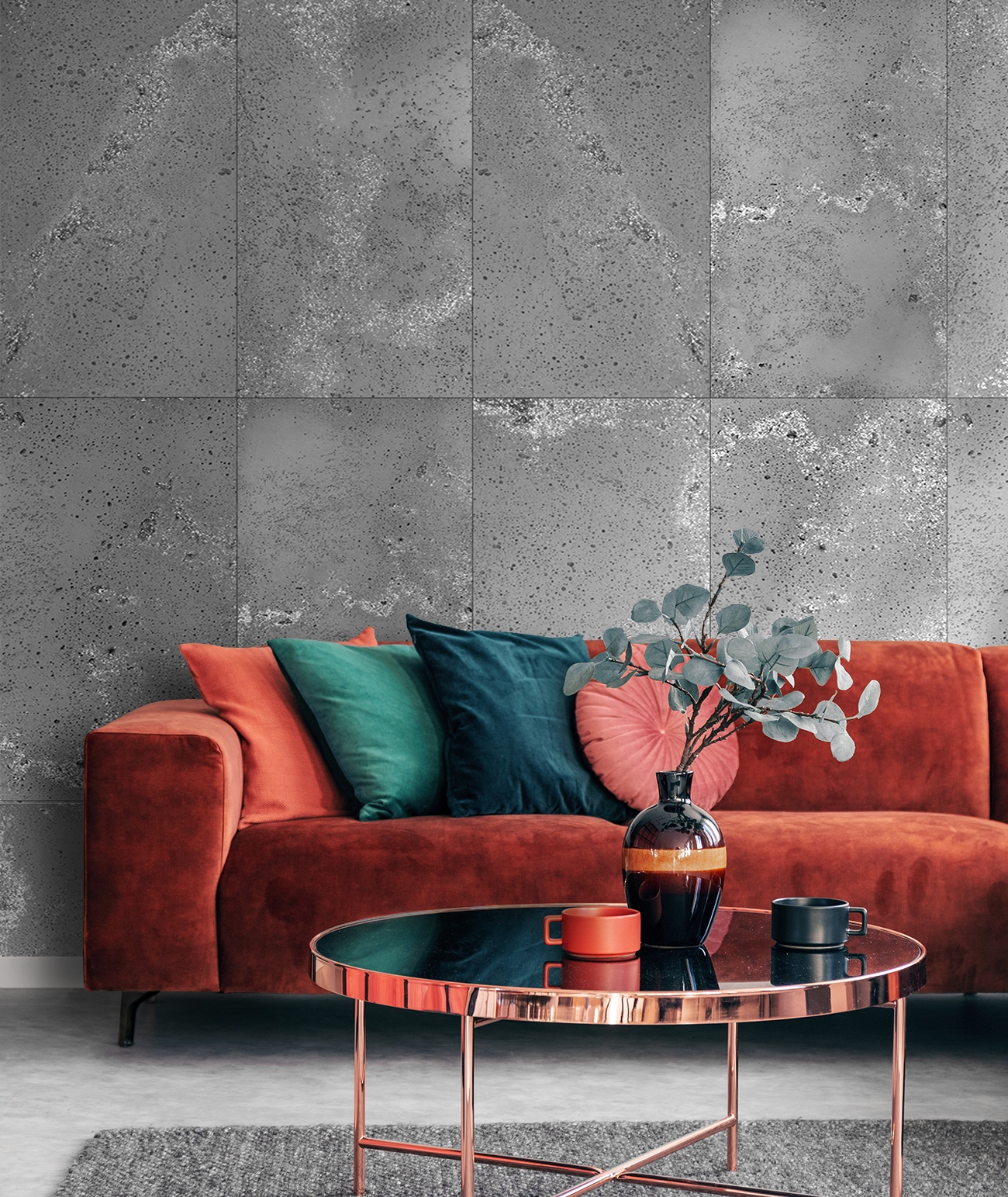 30x60 cm DS - (ciemny popiel, srebrne kruszywo) - płyta beton architektoniczny ultralekka