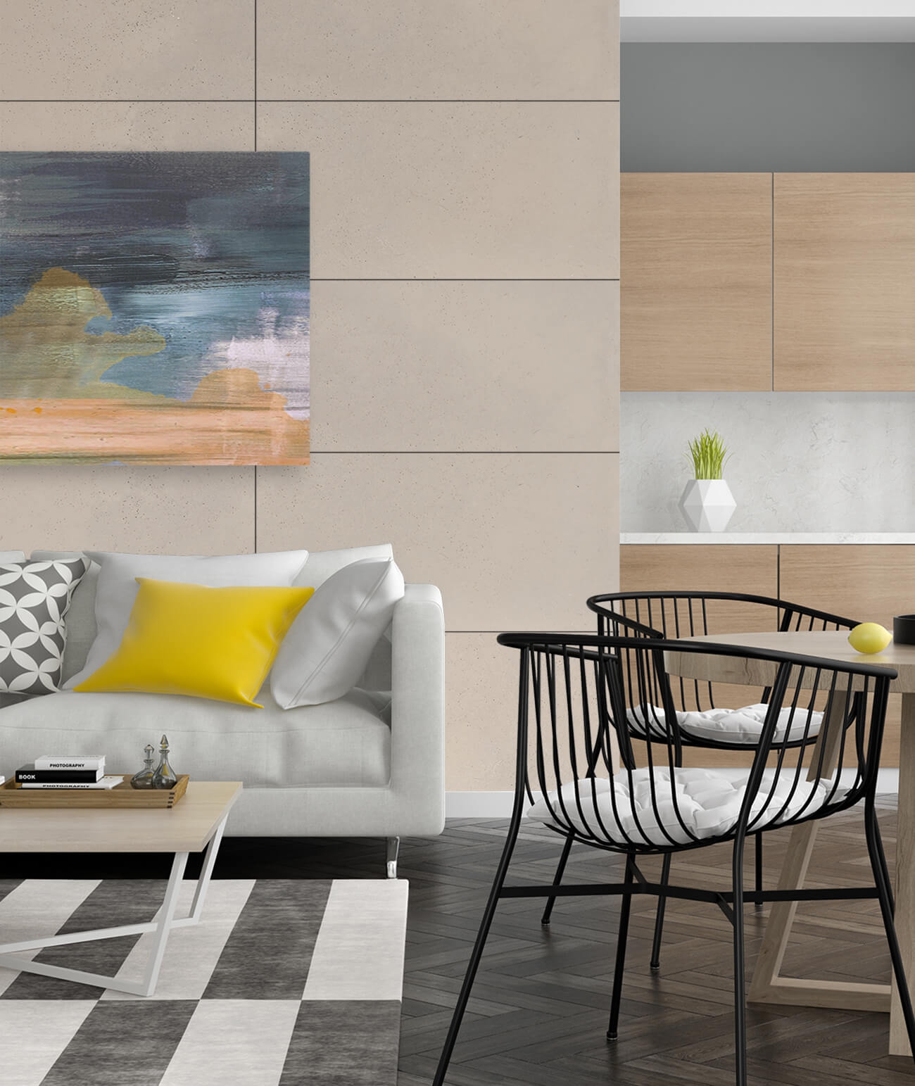 60x60 cm DS - (cappuccino) - płyta beton architektoniczny ultralekka