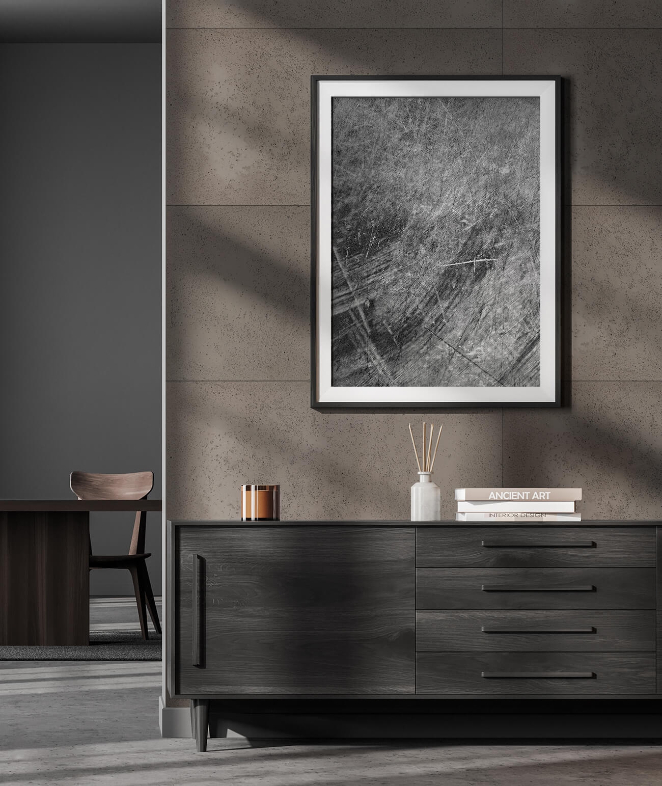 100x50 cm DS - (brązowy) - płyta beton architektoniczny ultralekka