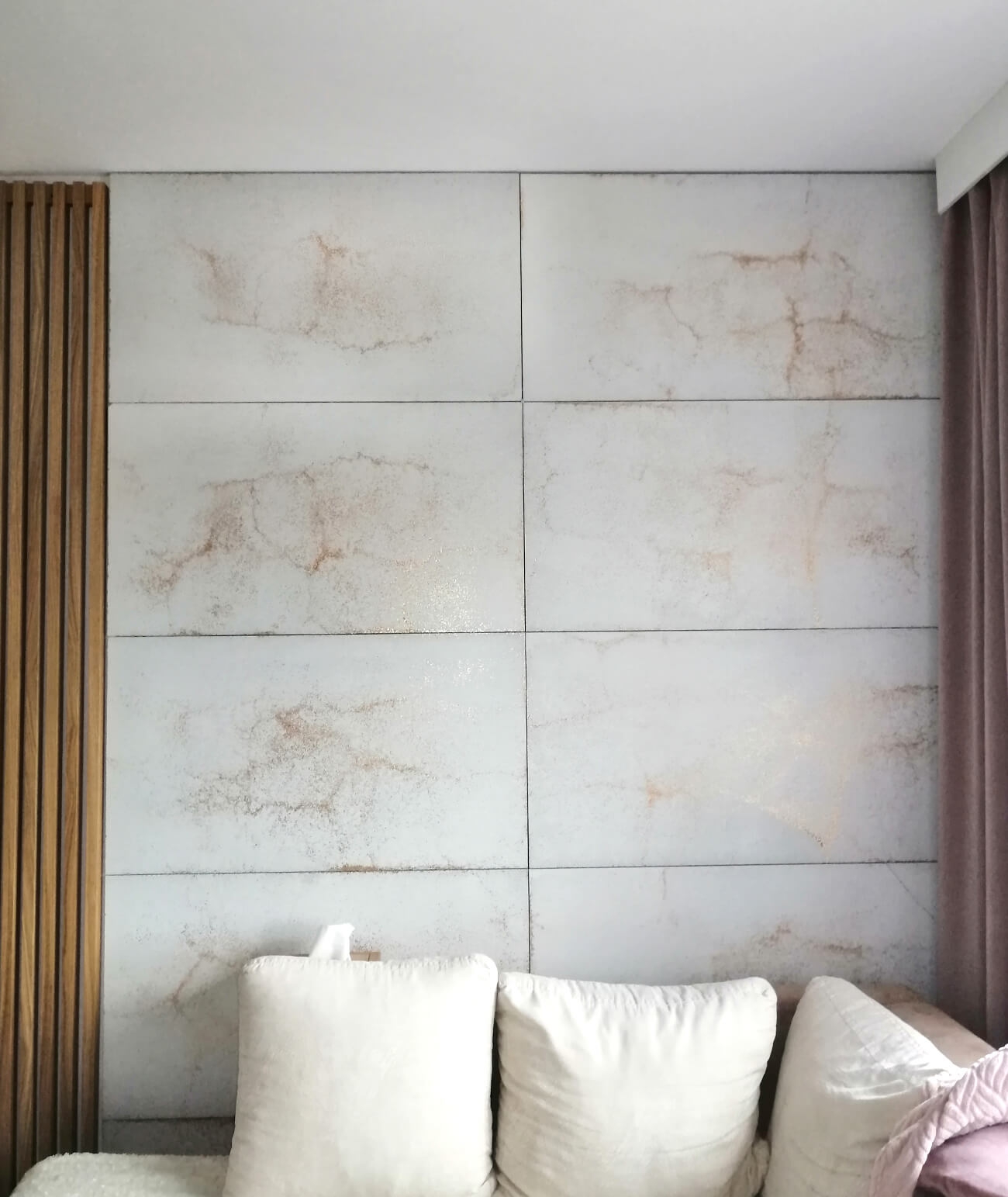 120x60 cm DS - (biały złote kruszywo) - płyta beton architektoniczny ultralekka