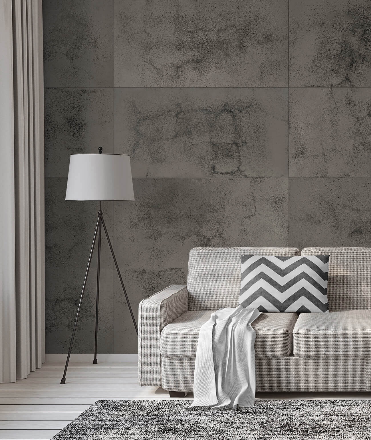 120x60 cm DS - (brązowy, czarne kruszywo) - płyta beton architektoniczny ultralekka