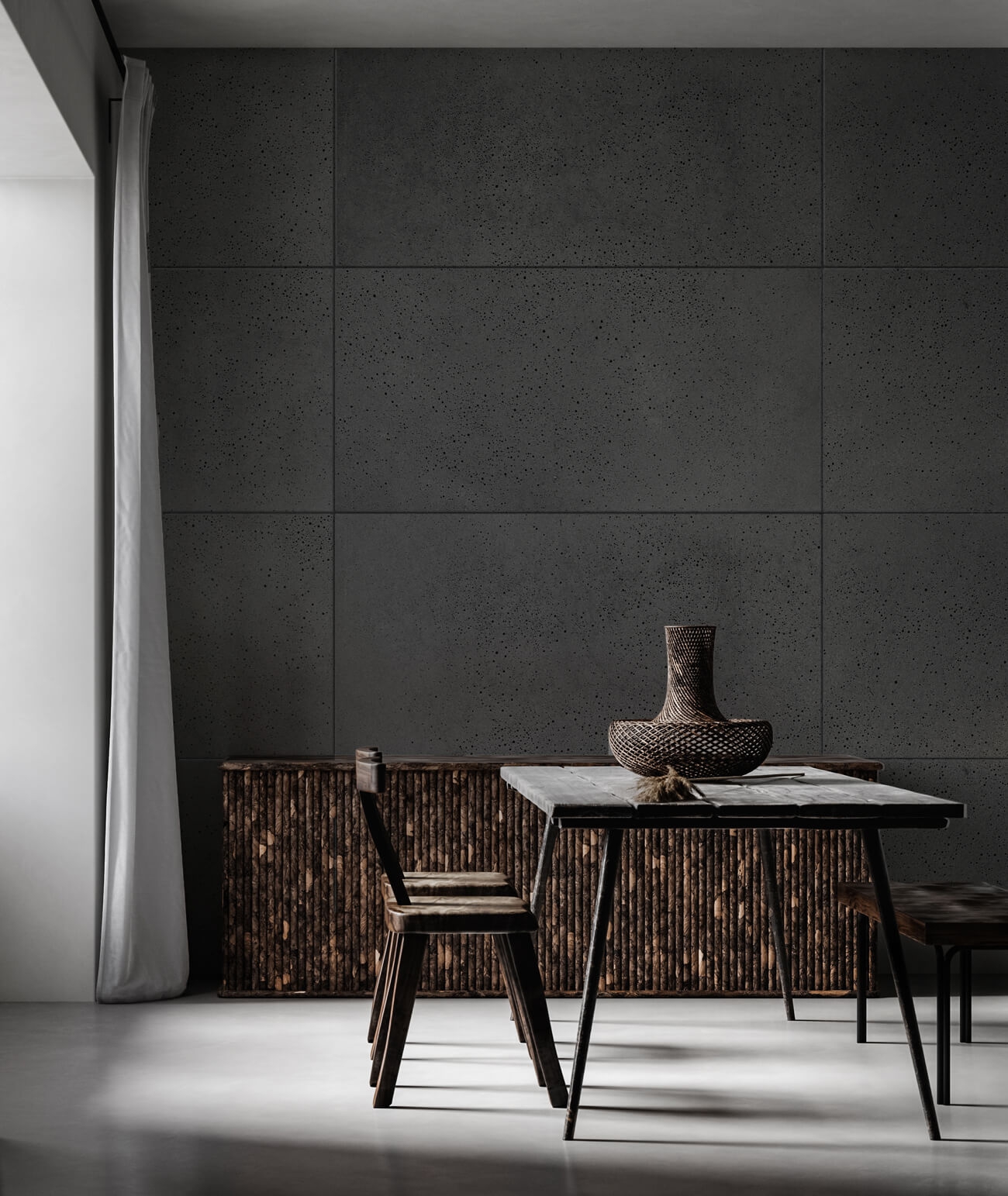 100x50 cm DS - (antracyt) - płyta beton architektoniczny