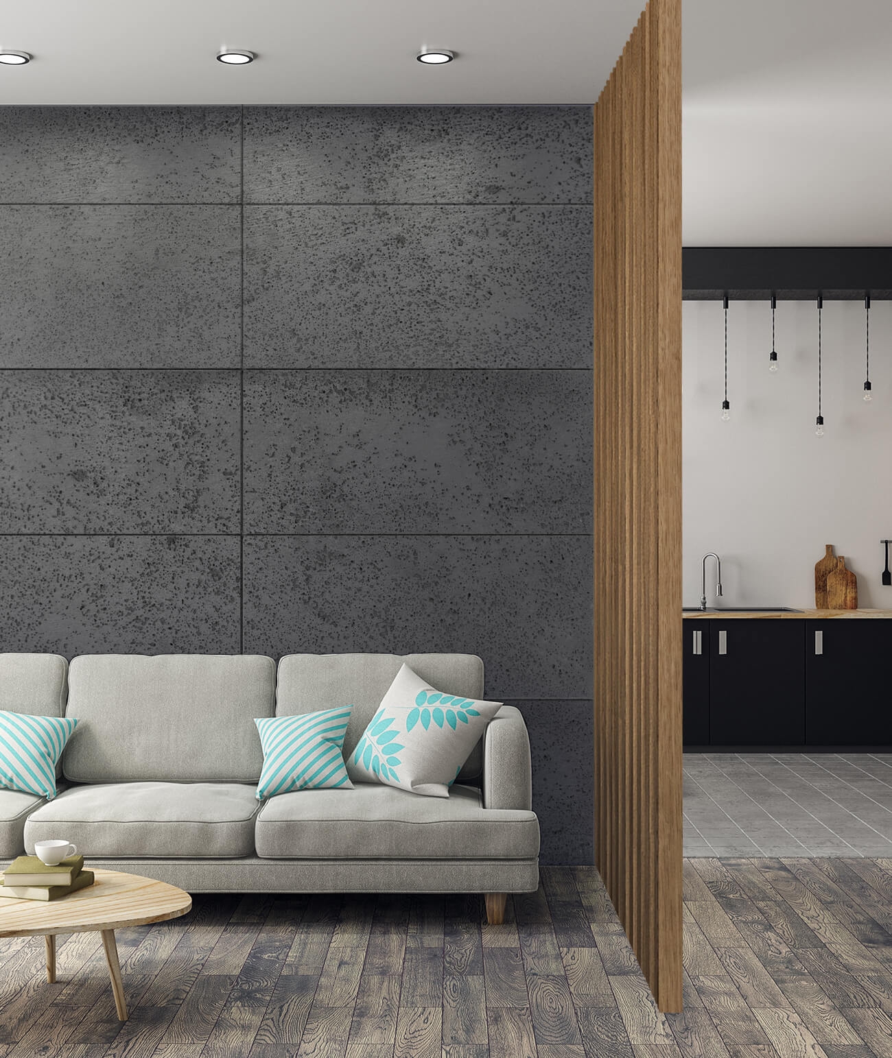 120x60 cm DS - (antracyt) - płyta beton architektoniczny