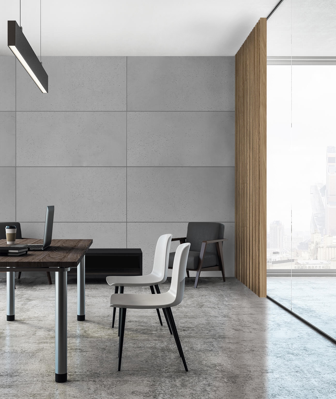 100x50 cm DS - (ciemny popiel) - płyta beton architektoniczny