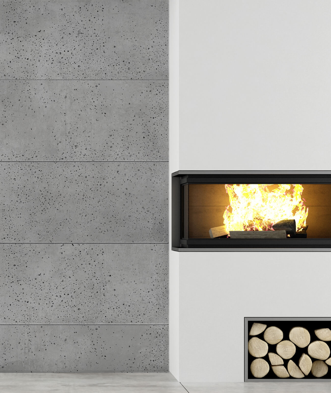 100x50 cm DS - (ciemny popiel) - płyta beton architektoniczny