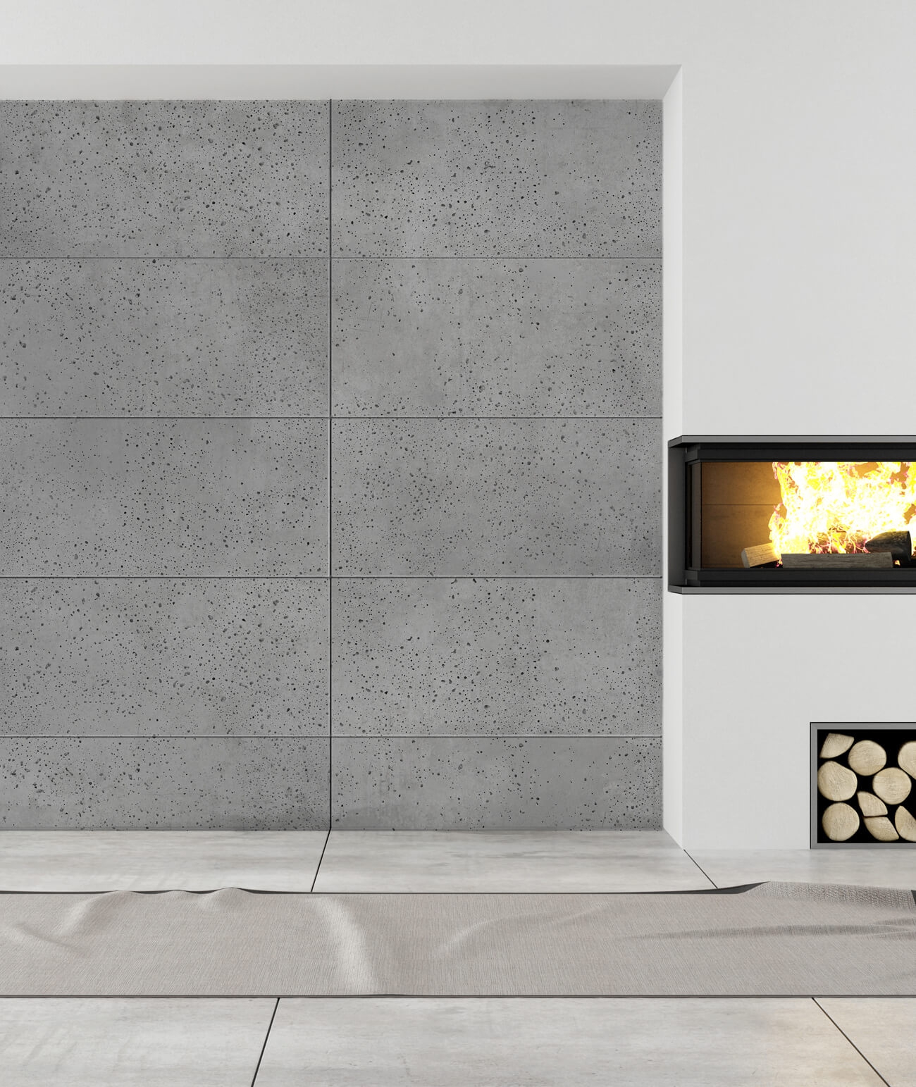 60x60 cm DS - (ciemny popiel) - płyta beton architektoniczny